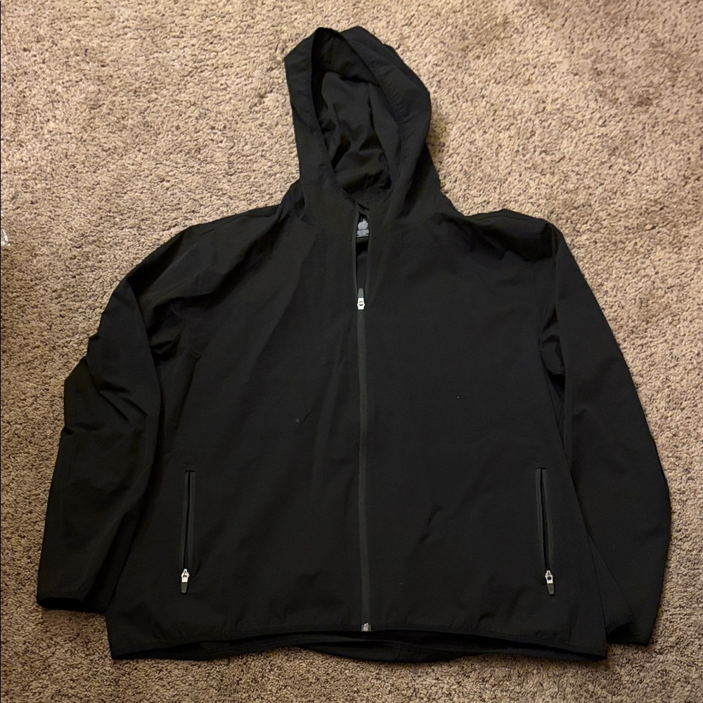 Men's Black Hooded Jacket